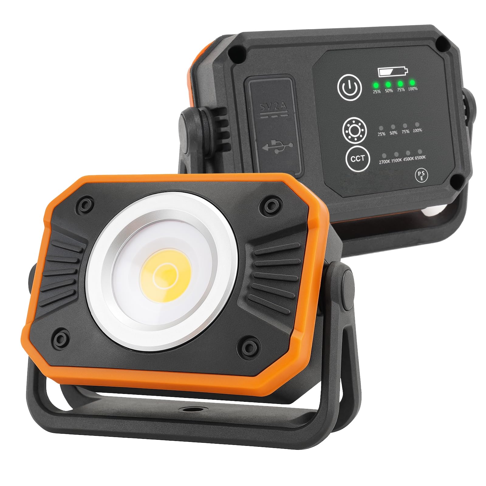 Amazon.co.jp: 【防災対策】北澤商事 4段階調光・調色 LED投光器 COB